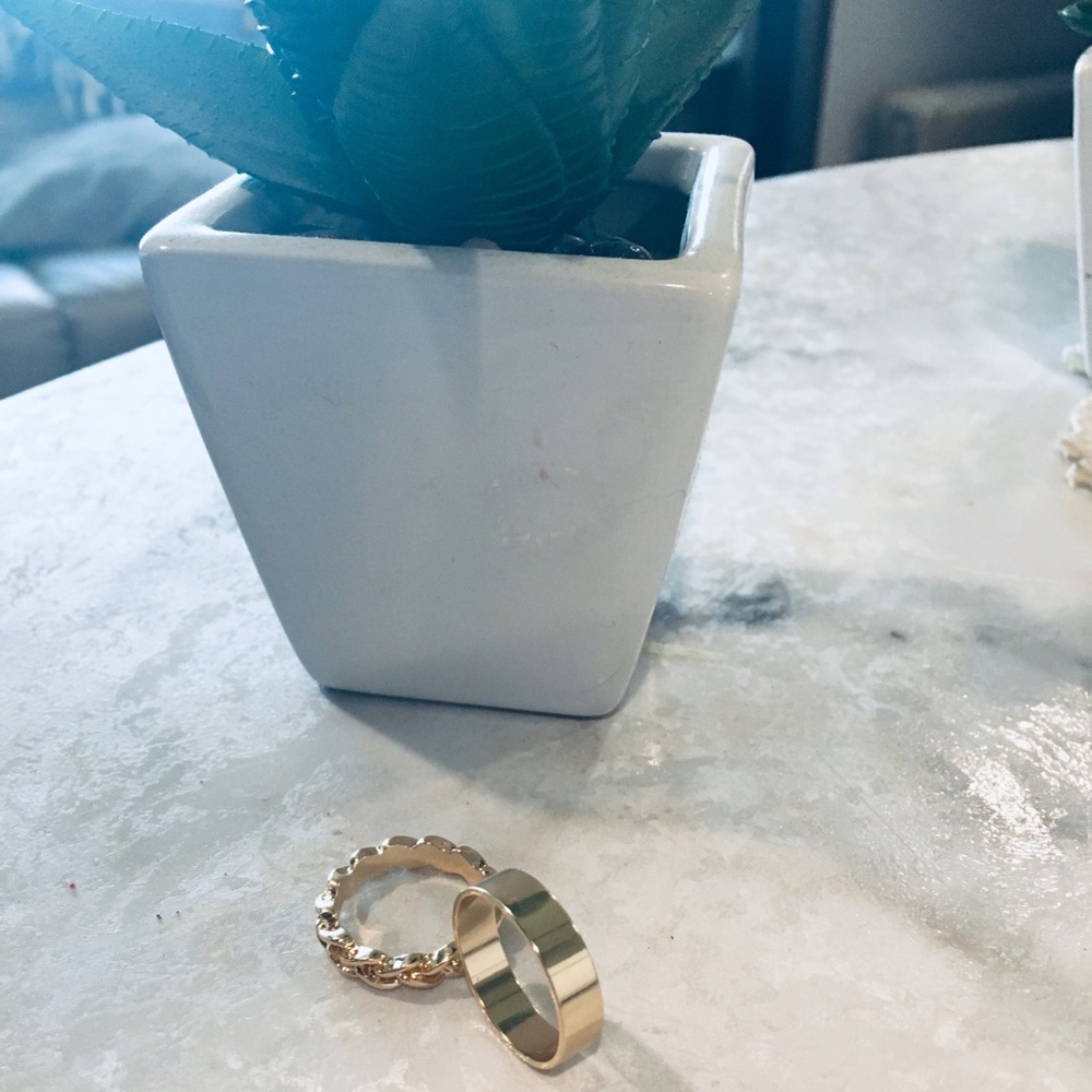 TWO GOLD RINGS
